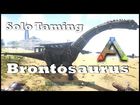Ark: SE - Solo Taming a Brontosaurus! (Bronto) Guide on Dino Taming | EASY METHOD