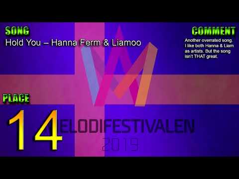 Melodifestivalen 2019 - My personal Top 28 [With comments]