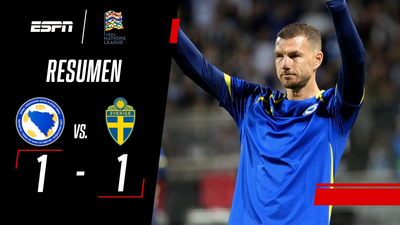 EMOCIONANTE DESPEDIDA DE EDIN DZEKO DE SU SELECCIÓN | Bosnia y Herzegovina 1-1 Suecia | RESUMEN