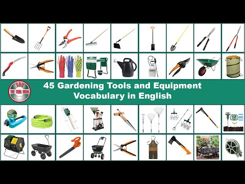 45 Gardening Tools and Equipment Vocabulary in English - Bob The Tool Man