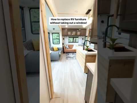 Removing and replacing RV furniture is easier than you think! #rvlife