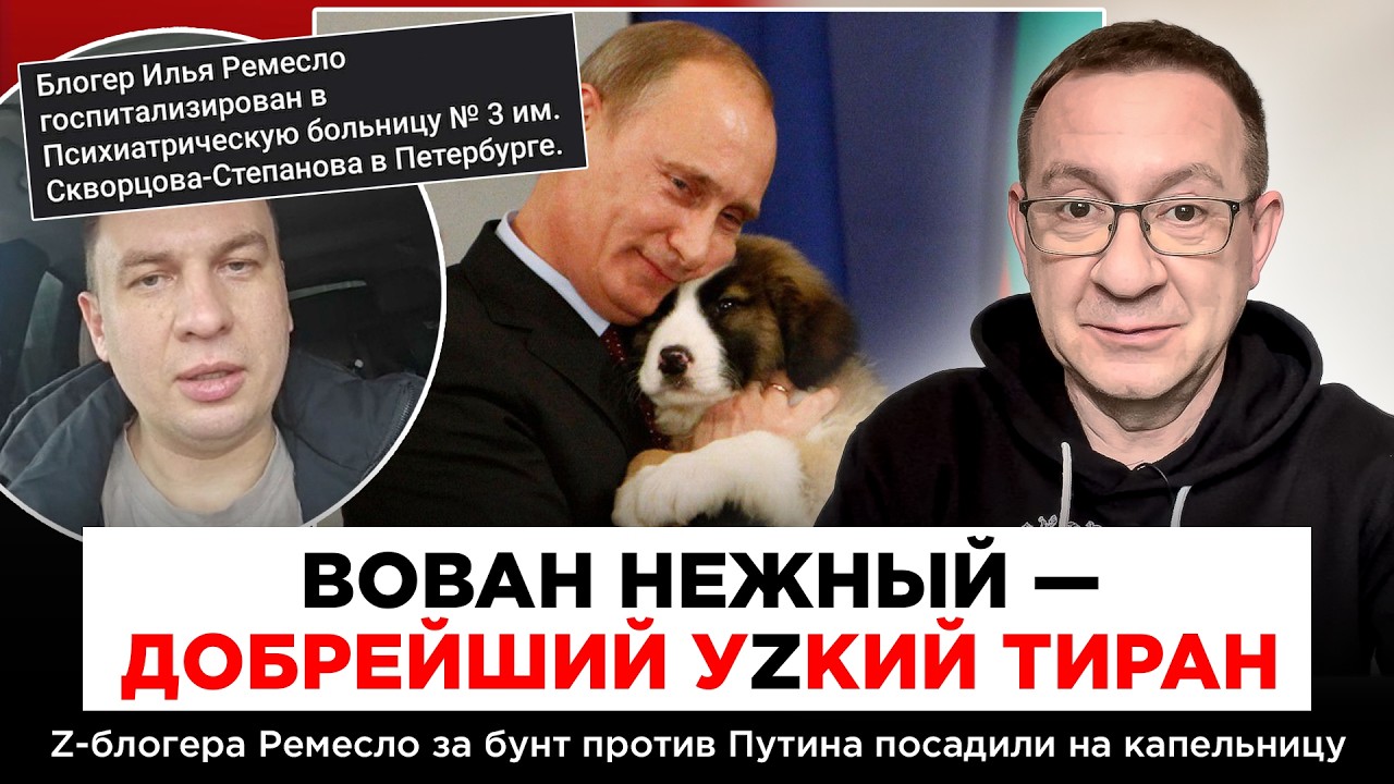 ВОВАН НЕЖНЫЙ — ДОБРЕЙШИЙ УZКИЙ ТИРАН. Z-блогера Ремесло за бунт против Путина