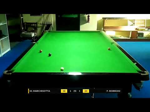 SAVONA BILLIARDS CLUB - REG. FIBIS LIGURIA CAT. B 2019/20 - M. MARCHISOTTA vs F. BORRONI