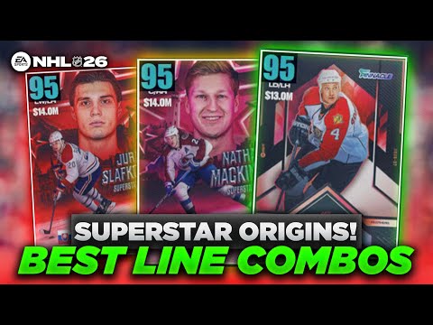THE BEST LINE COMBOS IN NHL 26! | SUPERSTAR ORIGINS EVENT!