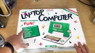 Vtec Talking Laptop Computer Review & Demonstration ( 1989 Grandstand )