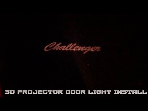 3D SHADOW DOOR PROJECTOR LIGHT INSTALL ON MY DODGE CHALLENGER