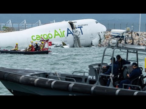 Frachtflugzeug in Hongkong abgestürzt – zwei Tote, vier gerettet