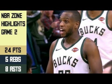 Khris Middleton Highlights vs Pistons FRG2 - 24 Pts, 5 Rebs, 8 Asts (17.04.19)