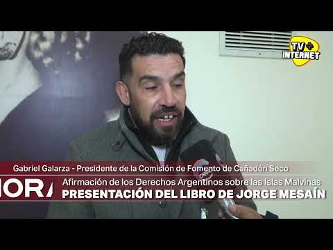 Cañadón realizó un acto con la presentación de la segunda edición del libro "Malvinas con Mayúscula"