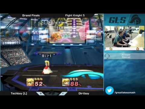 Fight Knight V Project M Singles Grand Finals - Techboy (Toon Link/Marth) vs. Dirtboy (Peach)