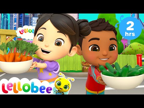 Please and Thank You Song | 2 HOURS | 🐝 PRESCHOOL PLAYHOUSE 🐝 | Lellobee Kids Karaoke