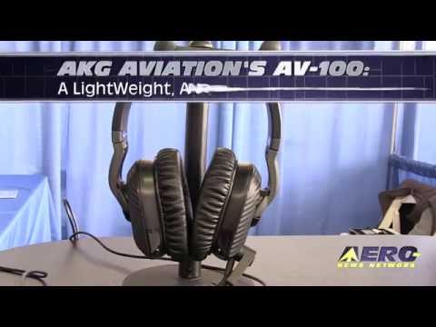 Aero-TV: AKG Aviation’s AV-100 - A LightWeight, ANR, Bluetooth Headset
