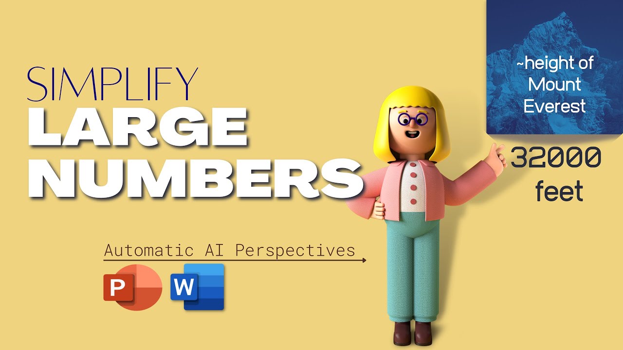 Make complex numbers easier to understand using #powerpoint #perspectives #ai  #shorts