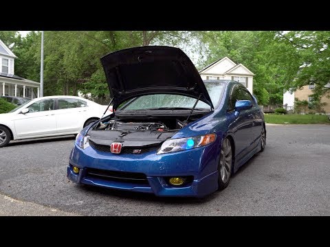Installing Zerg Industries Carbon Fiber Hood Dampers 06-11 Honda Civic