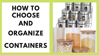 Tips to choose  right containers for your kitchen and how to