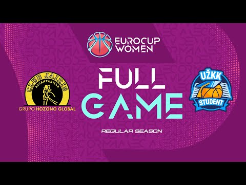 Regular Season | Hozono Global Jairis v UZKK Student | Full Basketball Game | EuroCup Women 2025-26