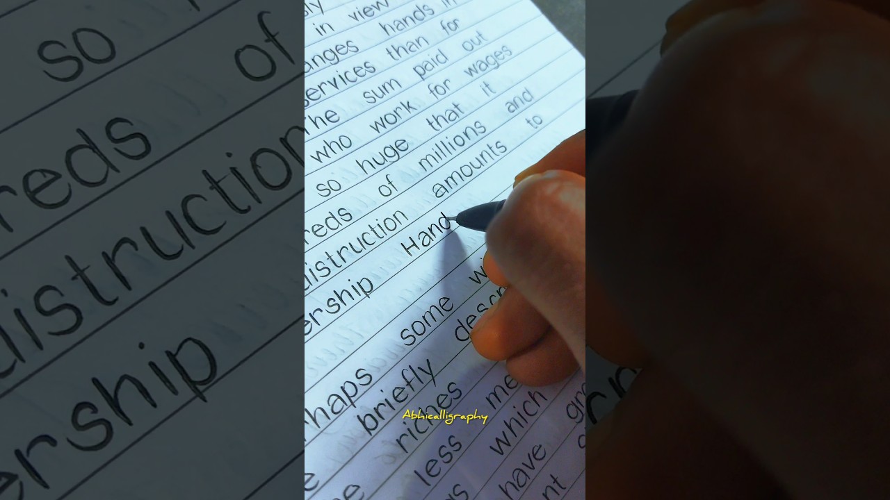 Unbelievable! This Handwriting Looks Like a Printed Font 🖋️💯 #handwriting #penmanship #shortvideo