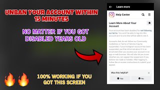 How To Unban Instagram Permanently Disabled Within 15 Minutes || OLD ACCOUNTS (100% WORKING)