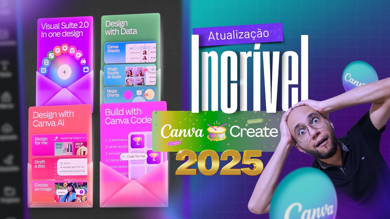 Canva Create 2025: A Maior Atualização de Todos os Tempos! 🚀🔥