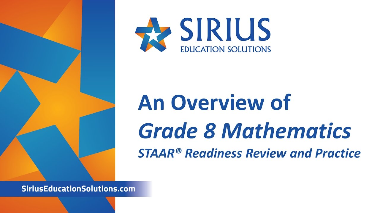 STAAR Grade 8 Mathematics - Overview