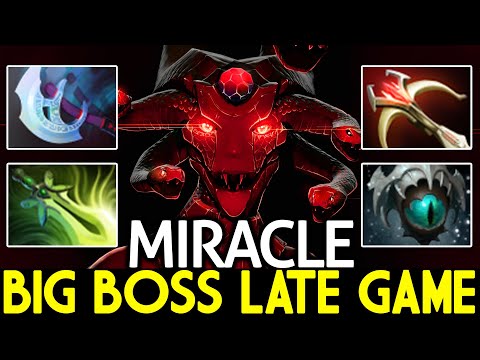 MIRACLE [Medusa] Big Boss Late Game Just Right Click Dota 2