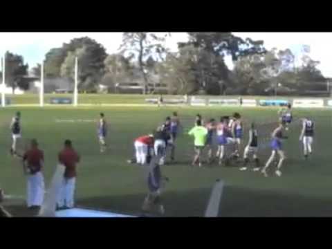 Crazy football punch up