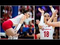 Beautiful And Talented Zehra Gunes Powerful Volleyball Spikes Women S VNL 2024