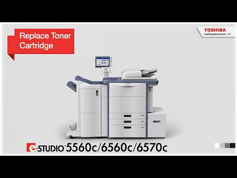 Replace Toner Cartridge on Toshiba e-STUDIO 5560C/6560C/6570C | Doceo Support