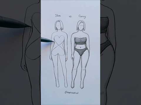 Change ♡ size to adjust body shape! #art #artwork #artist #drawing #sketch #illustration #cartoon