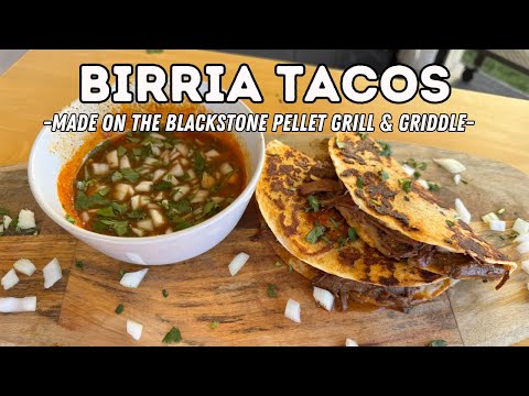 Birria Tacos on the Blackstone Griddle | Easy Smoked Chuck Roast Birria Recipe
