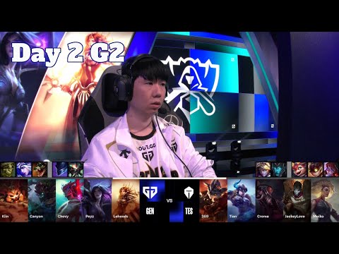 GEN vs TES | Day 2 LoL Worlds 2024 Swiss Stage | Gen.G vs Top Esports full