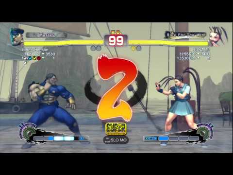 JohnryHenson (M.Bison) Vs JUNZ_E1 (Ibuki) SSF4 AE Ranked Matches - PSN