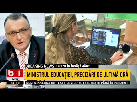 MINISTRUL EDUCATIEI, PRECIZARI DE ULTIMA ORA_Stiri B1_3 aprilie 2021