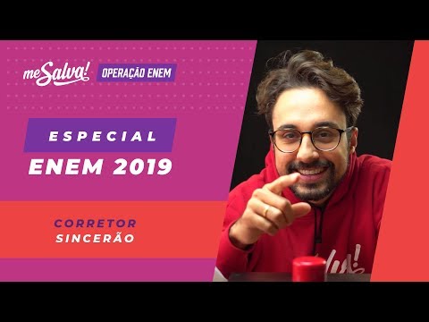 📙 OPERAÇÃO ENEM 2019: Especial Corretor Sincerão com Part. Prof Vinícius Oliveira