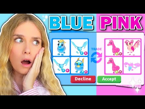 ONE COLOR ONLY Trading Challenge In Adopt Me! (Roblox)