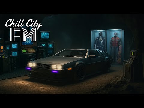 🦇 BAT TO THE FUTURE | Retro Batcave Night Drive Vibes | 80s Rock & Synthwave Mix