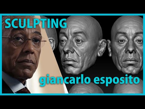 Sculpting Giancarlo Esposito - 3D