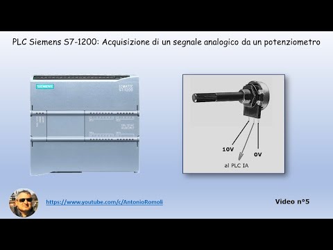 PLC Siemens S7 1200 Acquisire segnale analogico da potenziometro. NORM_X e SCALE_X segnale. Video 5