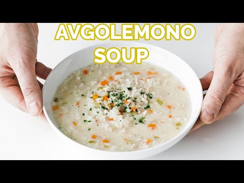 Homemade Greek Avgolemono Soup Recipe