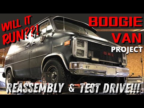Bought This CHEAP 1984 GMC Boogie Van Project!! | Reassembly & Test Drive!