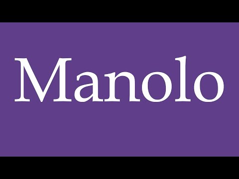 How To Pronounce ''Manolo'' Correctly in Spanish 🇲🇽