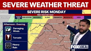 Weather in Washington DC: Heavy rain, tornadoes possible Monday