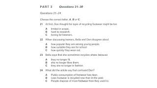 Cambridge 19 listening test 2 section 3