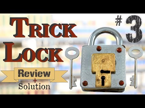 Puzzle Master TRICK LOCK #3 - Review and Solution
