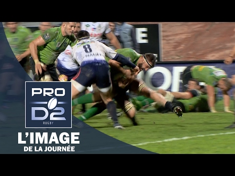 PRO D2, J21 - l’image du jour | L’essai de Munoz pour Montauban face à Aurillac
