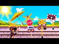 Railroad Crossing Where The Sun Is Dazzling