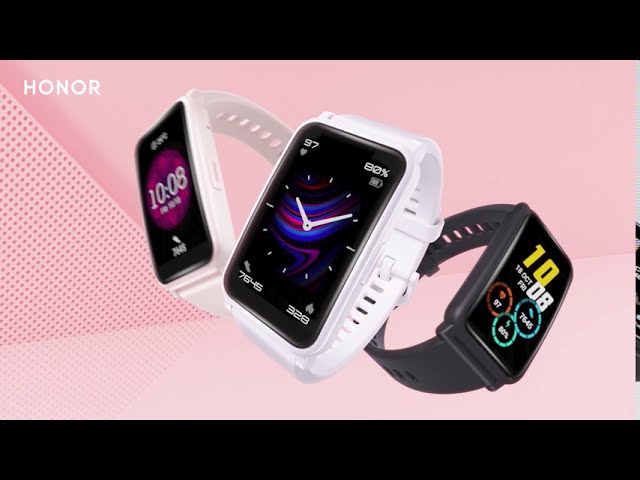 Honor Watch ES Bluetooth 30mm AMOLED Preto M Resistência à Água 5ATM SpO2 Pulsómetro video