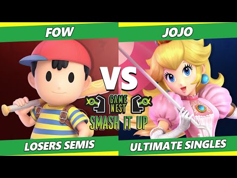 Smash It Up 10 Losers Semis - FOW (Ness) Vs. Jojo (Peach) - SSBU Ultimate Tournament