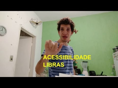 Sinal de ACESSIBILIDADE em LIBRAS