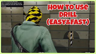 GTA V Fleeca Job Drill Tutorial ~ How To Use The Drill (Easy & Fast)